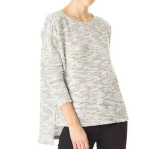 SANCTUARY Easy Street Size X-Small Gray White Marled Knit Sweater Wool Blend